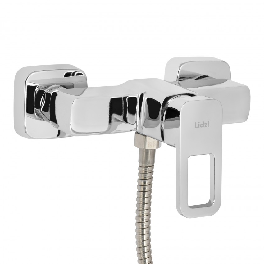 Змішувач для душу Wawel 010, Chrome (k40) з душовим гарнітуром LDWAW010CRM45390  Lidz LIDZ фото 2