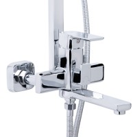 Душова система універсальна Dozorca 1030, Chrome (k35) на три споживача (з виливом) LDDOZ1030CRM45407 Lidz LIDZ фото 2