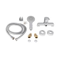 Змішувач для душу Latwa 010, Chrome (k40) з душовим гарнітуром LDLAT010CRM45416 Lidz LIDZ фото 4