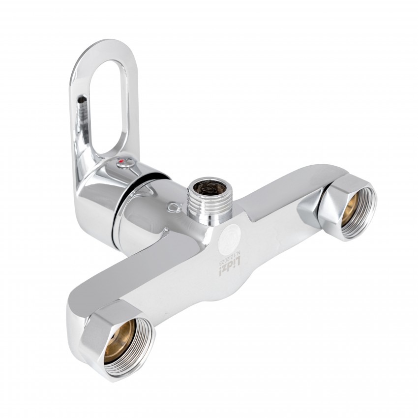 Змішувач для душу Latwa 010, Chrome (k40) з душовим гарнітуром LDLAT010CRM45416 Lidz LIDZ фото 2