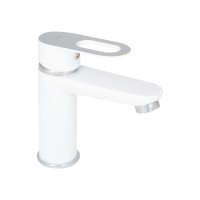Змішувач для раковини низький Latwa 001, White (k35) LDLAT001WHI45423 Lidz