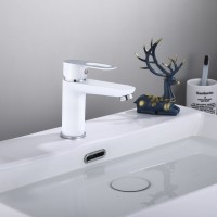 Змішувач для раковини низький Latwa 001, White (k35) LDLAT001WHI45423 Lidz LIDZ фото 4