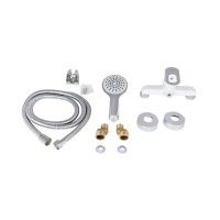 Змішувач для душу Latwa 010, White (k40) з душовим гарнітуром LDLAT010WHI45426 Lidz LIDZ фото 4