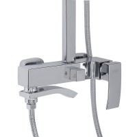 Душова система універсальна Swan Cascada, Chrome (k35) на три споживача (з виливом) QTSWA111CRM45566 Qtap QTAP фото 3