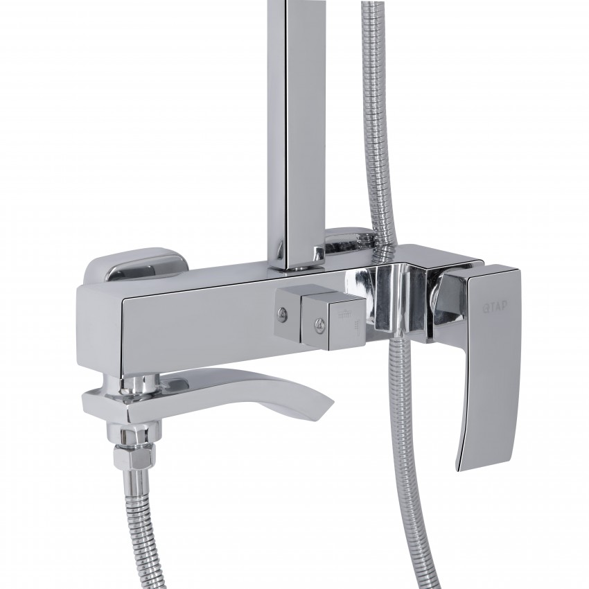 Душова система універсальна Swan Cascada, Chrome (k35) на три споживача (з виливом) QTSWA111CRM45566 Qtap QTAP фото 3