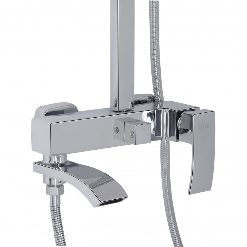 Душова система універсальна Swan Cascada, Chrome (k35) на три споживача (з виливом) QTSWA111CRM45566 Qtap QTAP фото 2