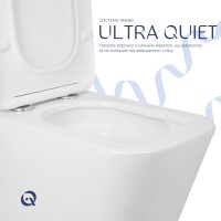 Унітаз підлоговий Tern Ultra Quiet 610×360×835 мм, White, з сидінням Slim Duroplast/ Soft-close/ Quick Release QT17226003AW Qtap QTAP фото 4