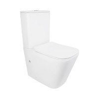 Унітаз підлоговий Tern Ultra Quiet 610×360×835 мм, White, з сидінням Slim Duroplast/ Soft-close/ Quick Release QT17226003AW Qtap