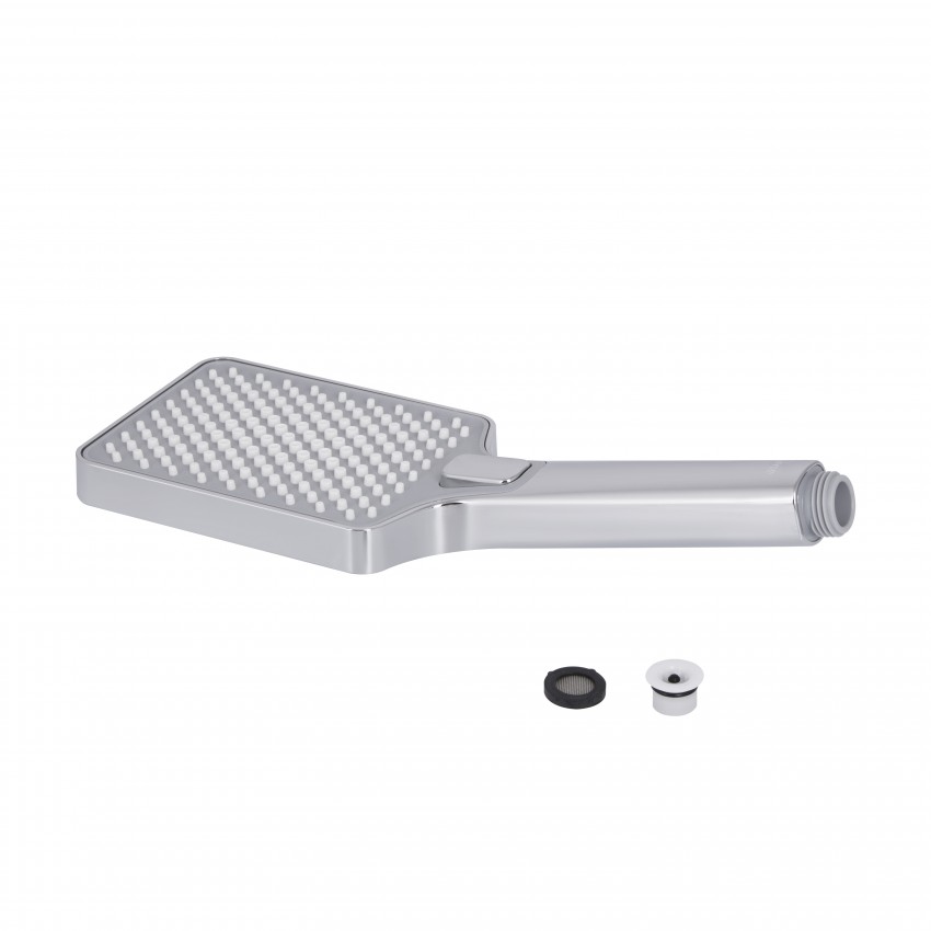 Лійка для ручного душу Rucni, 140x95 мм, Chrome прямокутна QTRUC125CRM45958 Qtap QTAP фото 2