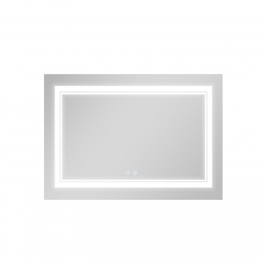 Дзеркало настінне Cardinal (CA1) 1200х800 мм, прямокутне, з LED-підсвічуванням Touch, антизапотіванням, диммером, рег. темп. кольору (3000-6500K) Qtap QTAP фото 3