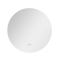 Дзеркало настінне Taurus (TA1) R600 мм, кругле, з LED-підсвіткою Touch, антизапотіванням, димером, рег. темп. кольору (3000-6500K) Qtap QTAP фото 2