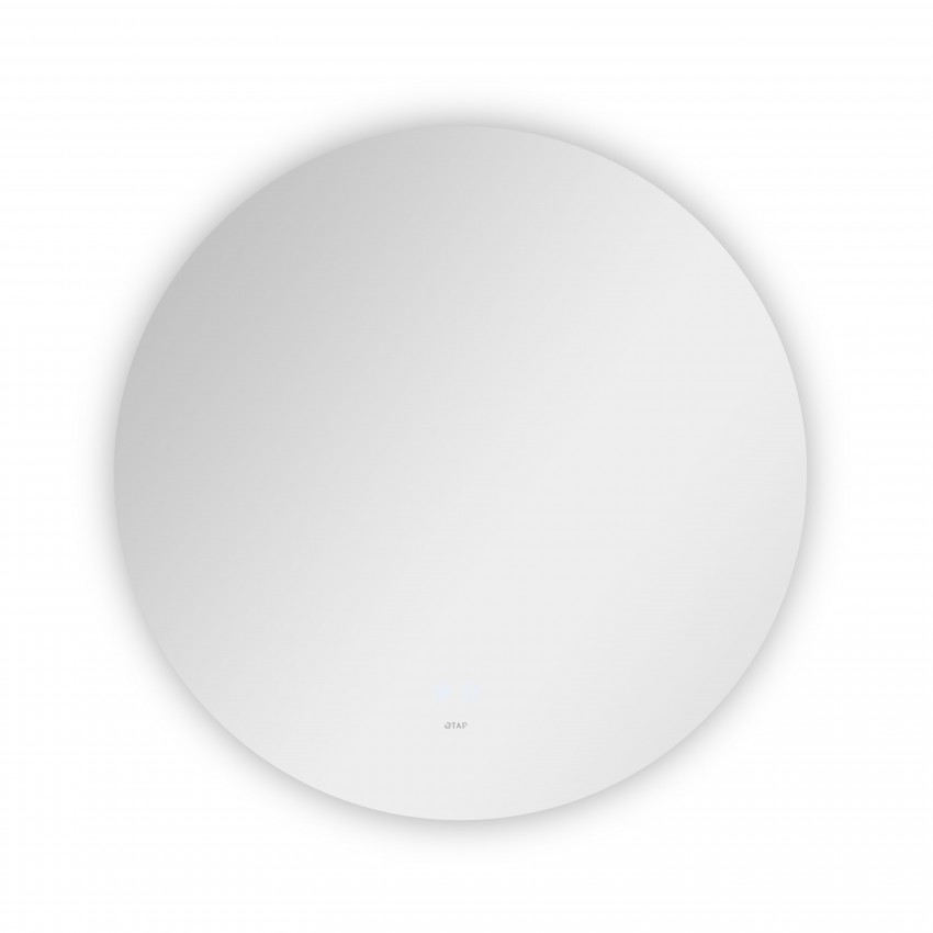Дзеркало настінне Taurus (TA1) R600 мм, кругле, з LED-підсвіткою Touch, антизапотіванням, димером, рег. темп. кольору (3000-6500K) Qtap QTAP фото 3