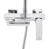 Душова система універсальна Tern, Chrome (k30) на три споживача (з виливом) QTTER111CRM47591 Qtap QTAP фото 3