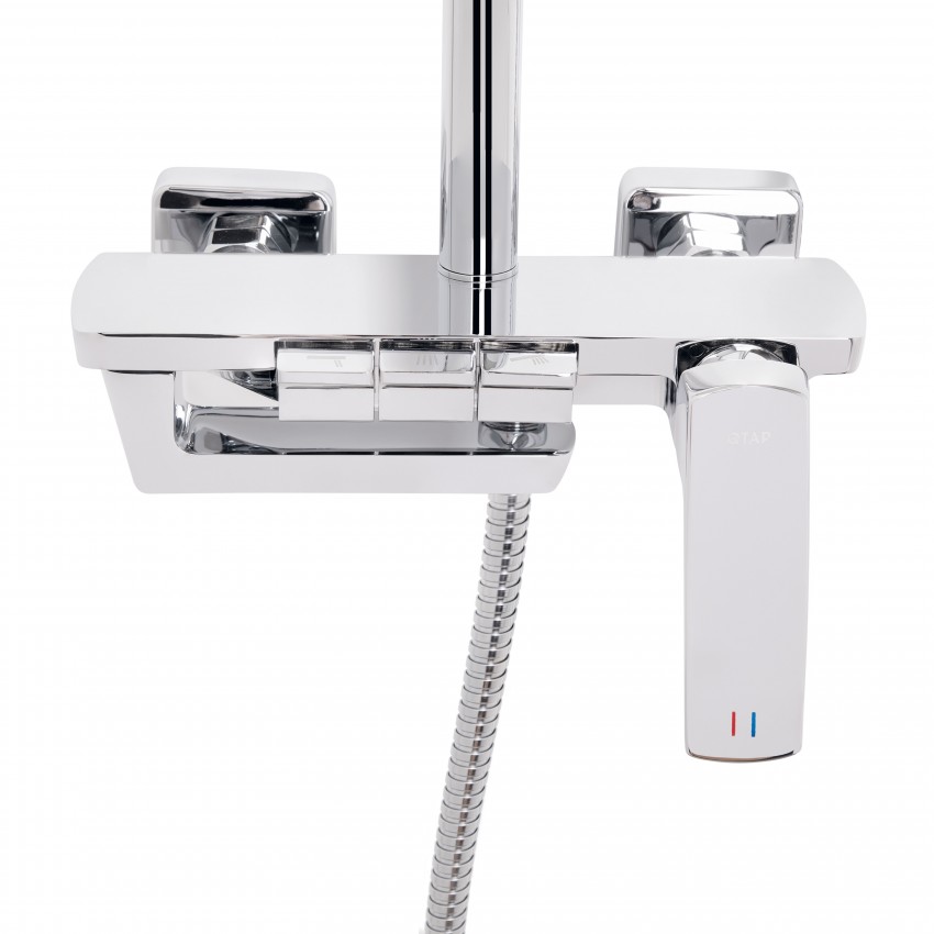 Душова система універсальна Tern, Chrome (k30) на три споживача (з виливом) QTTER111CRM47591 Qtap QTAP фото 3