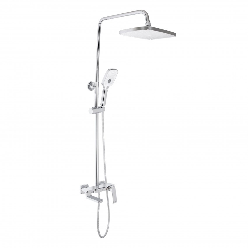 Душова система універсальна Tern, Chrome (k30) на три споживача (з виливом) QTTER111CRM47591 Qtap QTAP