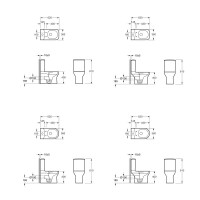 3710020 FRAME Компакт з кришкою soft-close безобідковий, Vortex Flush, білий (1 сорт) DEVIT фото 1