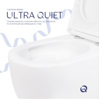 Унітаз підвісний Taurus Ultra Quiet 485×360×350 мм, White, з сидінням Slim Duroplast/ Soft-close/ Quick Release QTTAU26W45428 Qtap QTAP фото 4