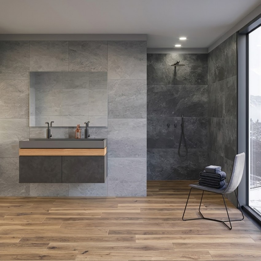 GRES SELLIA STEEL RECT (1 сорт) CERRAD фото 1