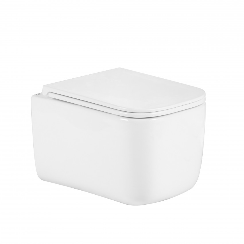 Унітаз підвісний Gemini Ultra Quiet 485×340×350 мм, White, з сидінням Slim Duroplast / Soft-close / Quick Release QTTAU26W49119 Qtap QTAP