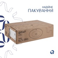 Комплект Qtap Kolibri: Раковина накладна овальна 500x360x140 мм White + Донний клапан PU02 QTAP фото 4