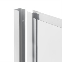 Душова кабіна Leo CRM10995-AC6, 90х90 см, п'ятикутна, скло 6 мм Clear, CalcLess, розпашна, без піддону Qtap QTAP фото 2