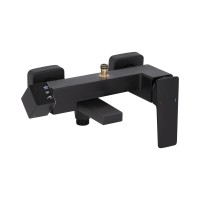 Душова система для ванни Gemini, Matt Black (k35) на три споживача (з виливом) QT51103KNG Qtap QTAP фото 3