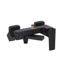 Душова система для ванни Gemini, Matt Black (k35) на три споживача (з виливом) QT51103KNG Qtap QTAP фото 4