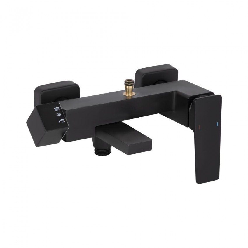 Душова система для ванни Gemini, Matt Black (k35) на три споживача (з виливом) QT51103KNG Qtap QTAP фото 3