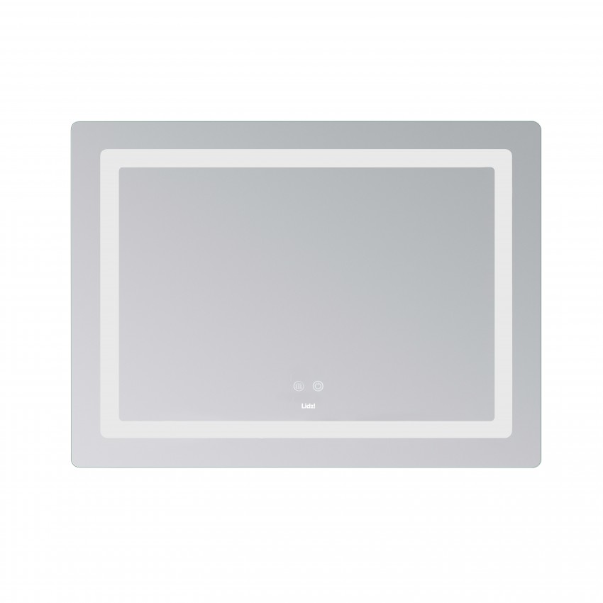 Дзеркало настінне Kubis (KU2) 900х700 мм, прямокутне, з LED-підсвічуванням Touch, антизапотіванням, димером, рег. яскравості Lidz LIDZ фото 2