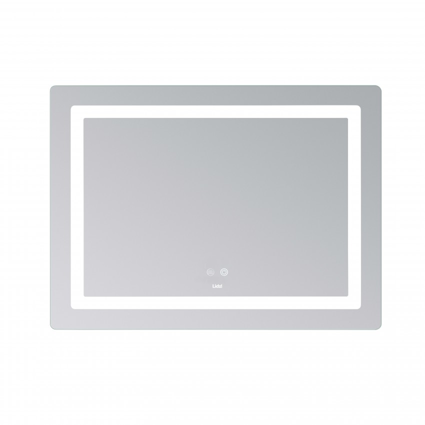 Дзеркало настінне Kubis (KU2) 900х700 мм, прямокутне, з LED-підсвічуванням Touch, антизапотіванням, димером, рег. яскравості Lidz LIDZ фото 3