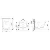 CNA1901SC Flash Aquaspin підвісний унітаз з сидінням мікроліфт (1 сорт) AM.PM фото 2