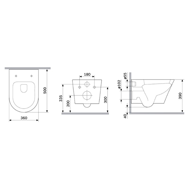 CNA1901SC Flash Aquaspin підвісний унітаз з сидінням мікроліфт (1 сорт) AM.PM фото 2