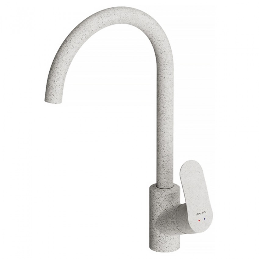F80E07133 Like змішувач для кухні, білий камінь, шт (1 сорт) AM.PM