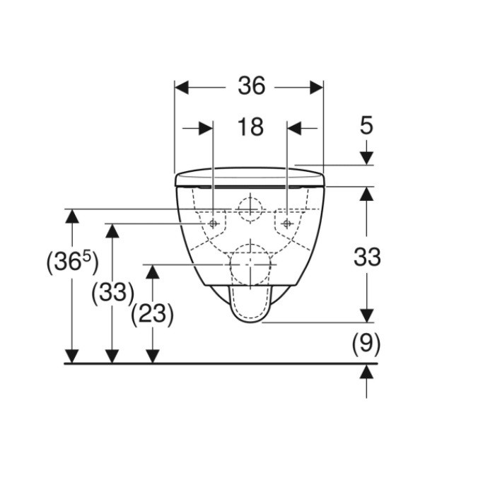 501.750.00.1 Selnova Комплект підвісного унітазу воронкоподібний, Rimfree, напівзакрита форма, з сидінням з кришкою 53см, Білий (1 сорт) GEBERIT фото 2