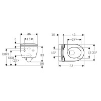503.226.01.1 Smyle Round Комплект підвісного унітазу воронкоподібний, закрита форма, Rimfree, із кришкою Soft Close, QuickRelease, колір білий глянець (1 сорт) Geberit промо фото 2
