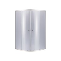 Душова кабіна Latwa SC80x80.SAT.HIGH.GR полукругла, для високого піддону, висота 160 см, скло тоноване 4 мм, без піддону Lidz