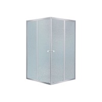 Набір: Душова кабіна Wawel SC80x80.SAT.LOW.FR, квадратна, скло Frost 4 мм + Душовий піддон Kapielka ST80x80x14 Lidz LIDZ фото 2