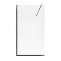 Стіна Walk-In Standard BLM201.C8, 100x200 см, скло 8мм Clear, CalcLess, нерухома Qtap QTAP