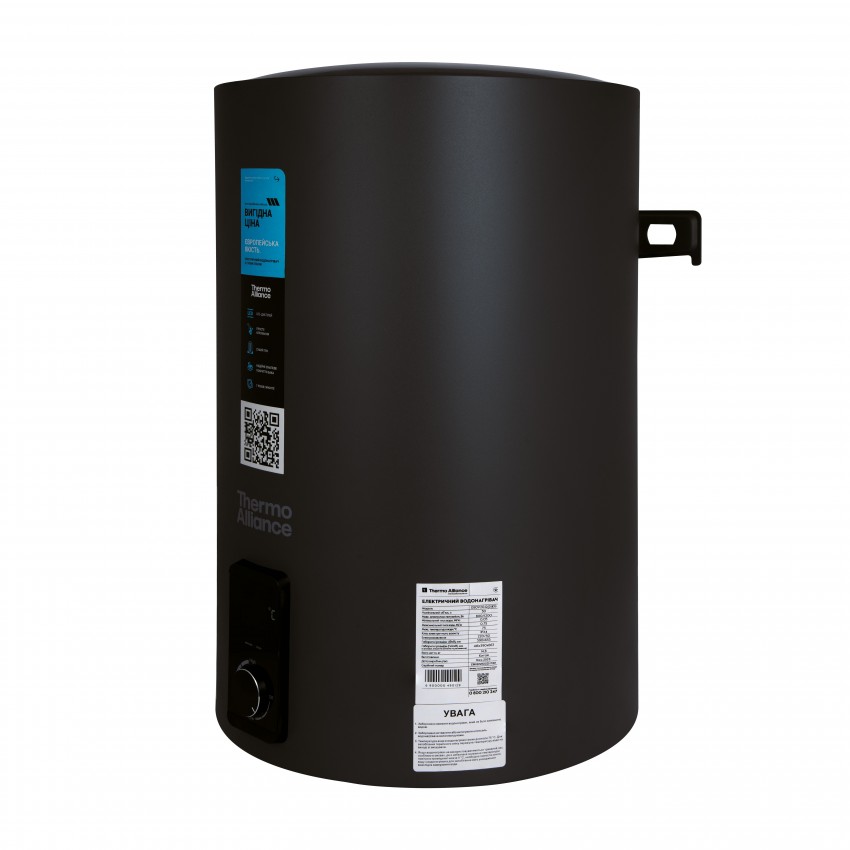 Водонагрівач електричний 80 л Black, вертикальний, сухий ТЕН 2,0 кВт D80V20J3(D)KВ Thermo Alliance Thermo Alliance фото 3