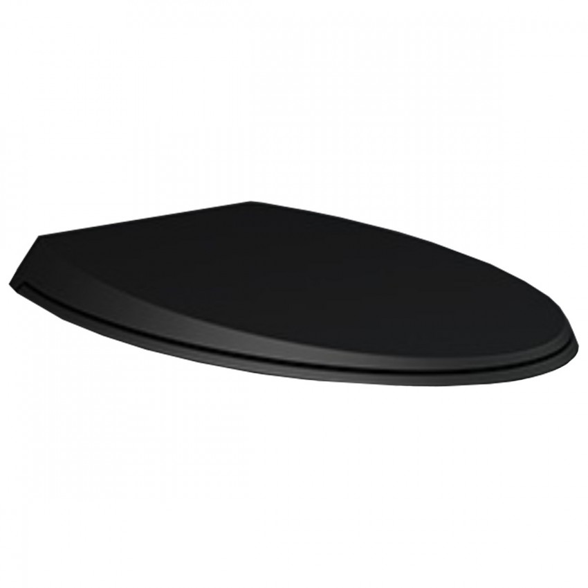 CLOSC3901504 Кришка д/унітазу CLOUD Duroplast, SLIM, Soft Close, чорний матовий (1 сорт) RAK Ceramics