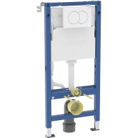 458.133.11.3 DuofixBasic Комплект (3в1) інсталяції д/унітазу з кріпленням та клавішою Delta01 білий глянець (1 сорт) Geberit промо