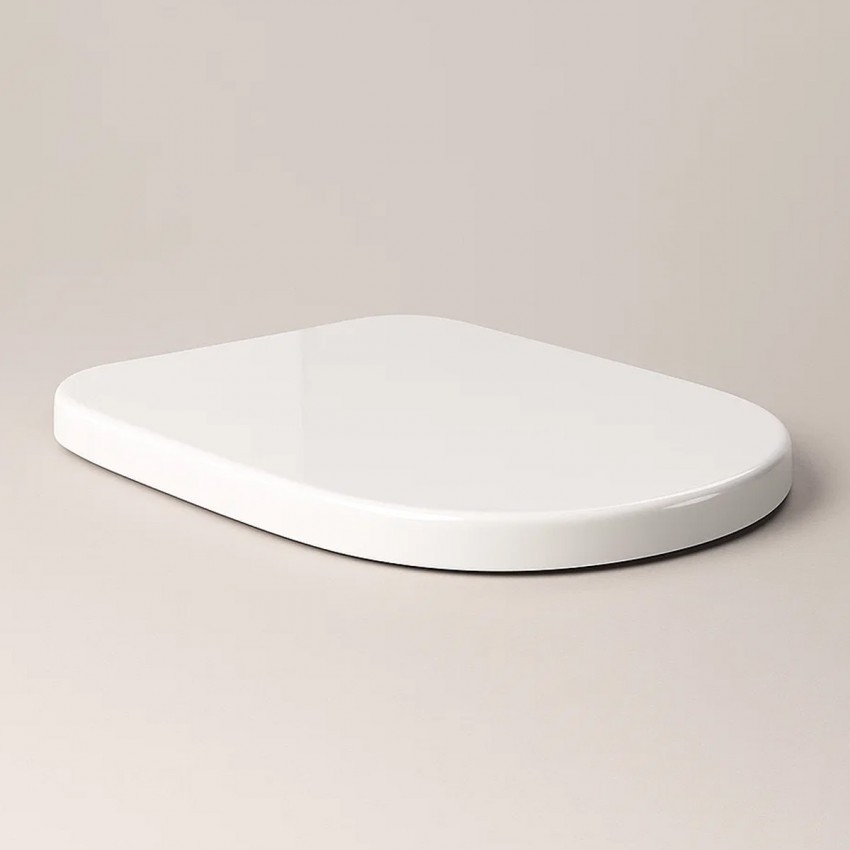 YFG103C ONE Кришка д/унітазу Duroplast, Soft Close, біла (1 сорт) RAK Ceramics фото 2