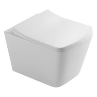 HT-1014C-WHT007 AQUAMOD Унітаз підвісний безобідковий з турбозмивом з кришкою quick-fix, soft-close (1 сорт) DEVIT фото 1