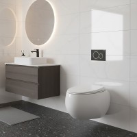 CLOWC1446500A CLOUD Унітаз підвісний, безобідковий, білий матовий (1 сорт) RAK Ceramics фото 3