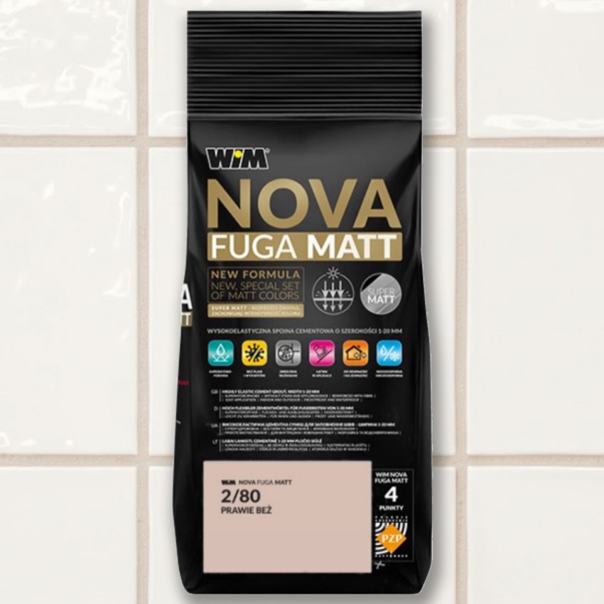 Зат WIM  NOVA FUGA MATT 2/80  2кг (1 сорт) WIM фото 2
