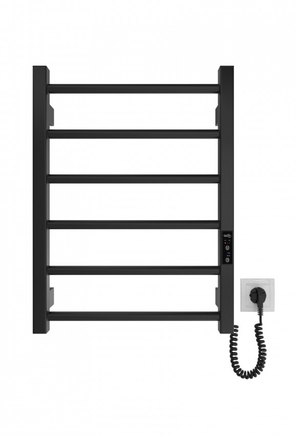 Електрична рушникосушарка HF Leeds  570x430 чорний мат MARIO фото 1