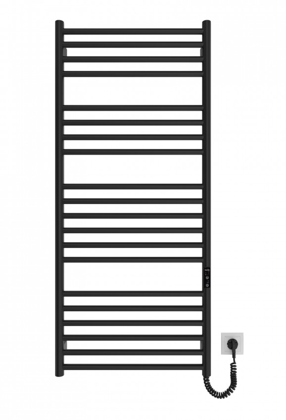 Електрична рушникосушарка HF Greenwich 1170х530 чорний мат MARIO фото 1