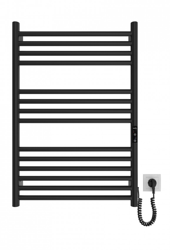 Електрична рушникосушарка HF Greenwich  770х530 чорний мат MARIO фото 1