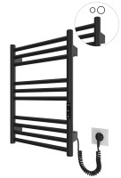 Електрична рушникосушарка HF Greenwich  570x430 чорний мат MARIO