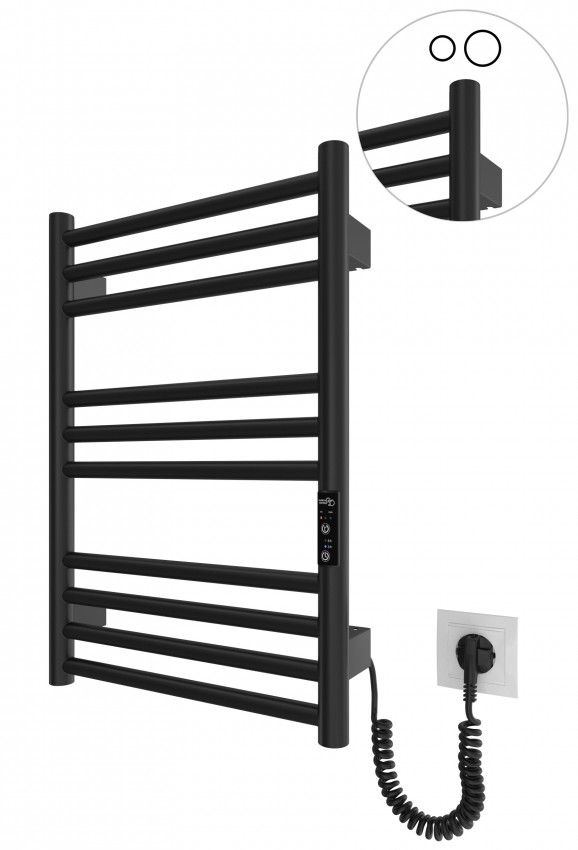 Електрична рушникосушарка HF Greenwich  570x430 чорний мат MARIO